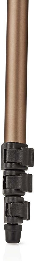 Nedis Statief - Maximaal draagvermogen: 1.5 kg - Minimale werkhoogte: 35.0 cm - Maximale werkhoogte: 106.0 cm - 3 Segmenten - Pan & Tilt - Inclusief reistas - ABS / Aluminium - Brons / Zilver - afbeelding 9