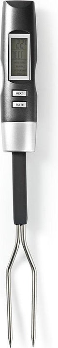 Nedis Vleesthermometer - Temperatuurinstelling - LCD-Scherm - 0 - 110 °C - Zilver / Zwart - afbeelding 1