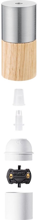 Home sweet home combi fitting rond E27 - / hout - 2e kans - afbeelding 10