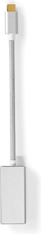 Nedis USB-C Adapter - USB 3.2 Gen 1 - USB-C Male - Mini DisplayPort Female - 0.20 m - Rond - Verguld - Gevlochten / Nylon - Zilver - Cover Window Box - afbeelding 3