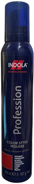 Indola Profession  Haarverf styling mousse Mahonie 200ml - afbeelding 1