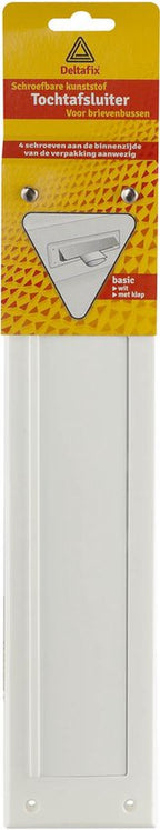 Deltafix Brievenbus brievenbustochtplaat met klep     wit - afbeelding 1