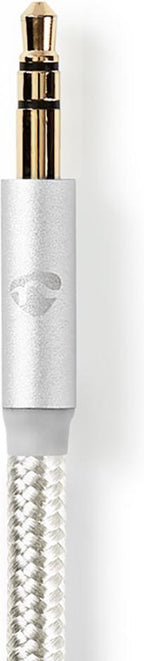 Nedis Lightning-Adapter - Apple Lightning 8-Pins - 3,5 mm Male - Verguld - 1.00 m - Rond - Nylon - afbeelding 4