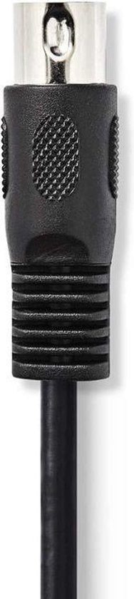 Nedis DIN-Audiokabel - DIN 5-Pins Male - 3,5 mm Male - Vernikkeld - 1.00 m - Rond - PVC - Zwart - Envelop - afbeelding 5