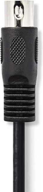 Nedis DIN-Audiokabel - DIN 5-Pins Male - 3,5 mm Male - Vernikkeld - 1.00 m - Rond - PVC - Zwart - Envelop - afbeelding 5