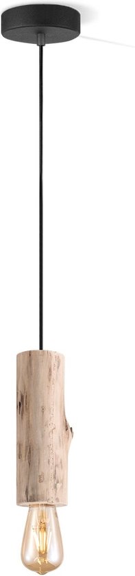 Home Sweet Home - Landelijke Hanglamp Billy - geschikt voor E27 LED lichtbron - hanglamp gemaakt van Hout - 10/10/130cm - Pendellamp geschikt voor - afbeelding 1