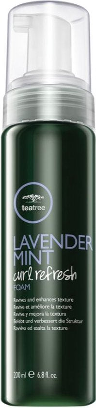 Tea Tree Lavender Mint Curl Refresh foam - Texturizační Pěna Pro Vlnité + Kudrnaté Vlasy - afbeelding 1