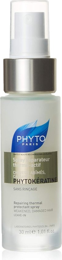 Phyto Paris Phytokératine Repairing thermal protectant spray Weakened, Damaged Hair 30ml - afbeelding 1