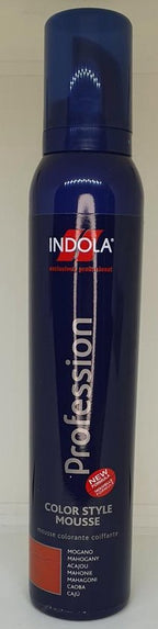 Indola Profession  Haarverf styling mousse Mahonie 200ml - afbeelding 3