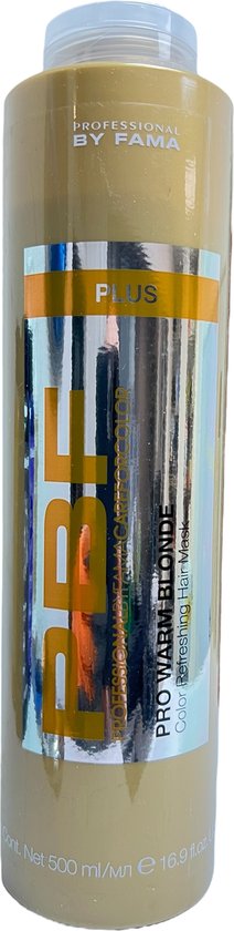 PBF By Fama Warm Blond Color Refreshing Hair Mask 500 ml - afbeelding 3