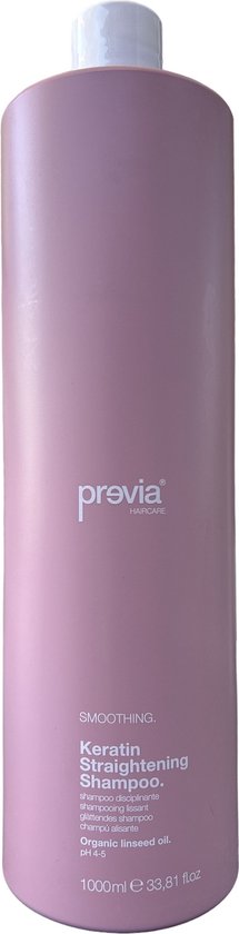 previa Smoothing Keratin Straightening Shampoo 1000ml - afbeelding 1