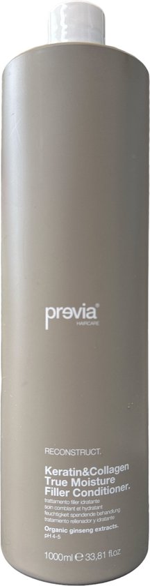 previa Reconstruct Keratin & Collagen Revitalising Filler Conditioner 1000ml - afbeelding 1