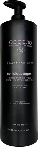 Curlicious Argan Curl Refining Co-Wash Shampoo voor gekruld haar 1000 ml - afbeelding 2