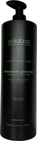 Oolaboo Therapeutic Green Tea Stop Roos Shampoo 1000 ml - afbeelding 2