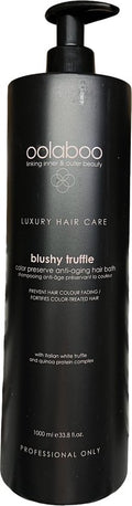 Oolaboo Blushy Truffle Color Preserve Anti-Aging Hair Bath 1000ml - afbeelding 1