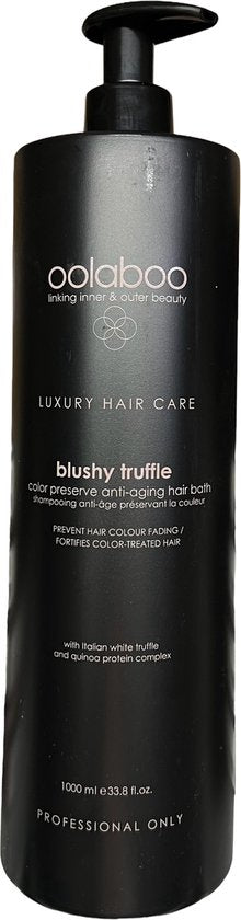 Oolaboo Blushy Truffle Color Preserve Anti-Aging Hair Bath 1000ml - afbeelding 1
