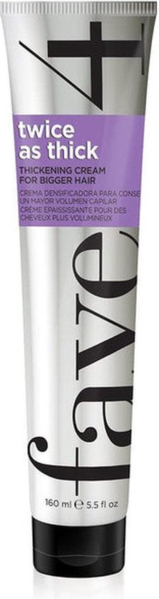 Fave4 Thickening Cream Twice As Thick 160 ml - afbeelding 1