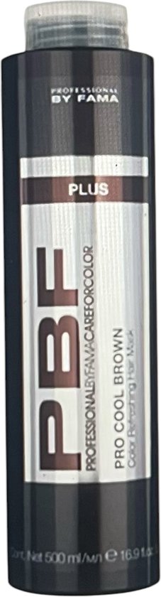 Profesional By Fama , PBF , Pro Cool Brown Color Refreshing Hair Mask 500 ml - afbeelding 4