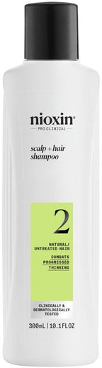 Nioxin System 2 - Shampoo - voor Natuurlijk Haar - Anti Haaruitval - Gevorderde Uitdunning - 300ml - afbeelding 1