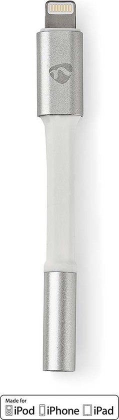 Nedis Lightning-Adapter - Apple Lightning 8-Pins - 3,5 mm Female - Verguld - 0.15 m - Rond - Aluminium - afbeelding 9