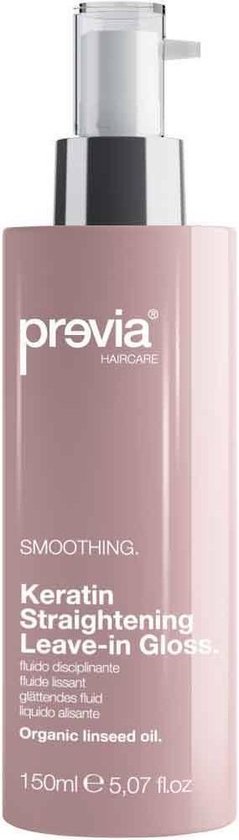 Previa Keratin Straightening Gloss - Leave-in crème met lijnzaadolie - 150ml - afbeelding 1