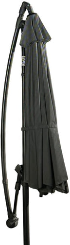 Livarno Zweefparasol 300 cm x 258 cm draaibaar Antraciet 180 grams polyester doek - afbeelding 7