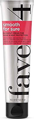 fave4 hair Smooth for Sure Smoothing Blowout Cream for Shine & Heat Protection, 5.5 fl oz - afbeelding 1