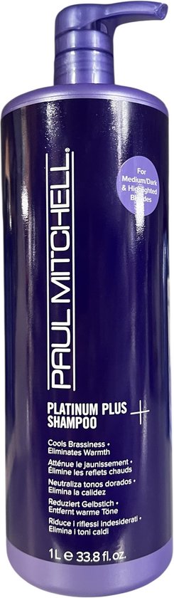 Paul Mitchell Platinum Plus Shampoo 1000 ml - afbeelding 1