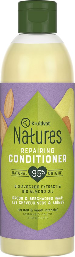6 stuks Natures Repairing Conditioner 400 ml Advocado & Almond Oil - afbeelding 2