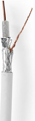Nedis Coaxkabel op Haspel - 4G / LTE Secure - 75 Ohm - Drievoudig Afgeschermd - ECA - 50.0 m - Coax - PVC - Wit - Gift Box - afbeelding 1