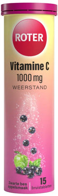 Roter Vitamine C 1000 mg Appel- Zwarte Bes - 4 x 15 bruistabletten - Voordeelverpakking - afbeelding 1