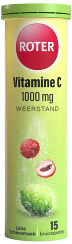 Roter Vitamine C 1000 mg Lime- Lychee - 4 x 15 bruistabletten - Voordeelverpakking - afbeelding 1