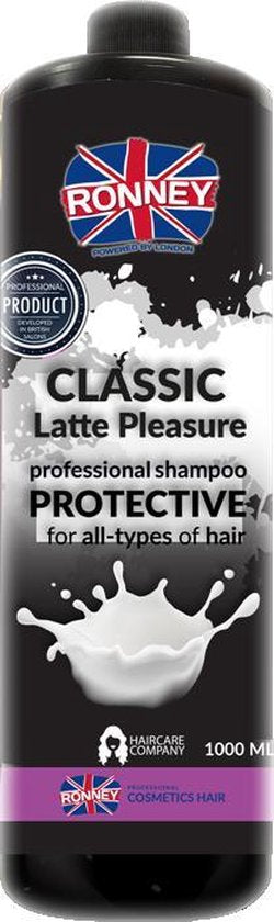 Ronney - Classic Latte Professional Shampoo Pleasure Protective Protective Hair Shampoo 1000Ml - afbeelding 2