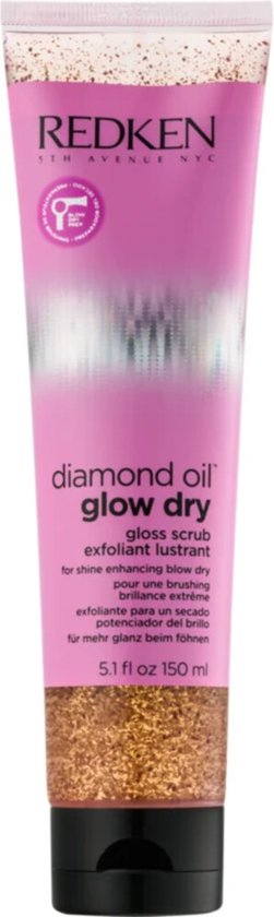 Redken - Diamond Oil Gloss Scrub For Shine Enhancing Blow Dry - 150ml - afbeelding 3