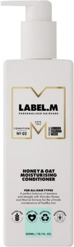 Label.M - Honey & Oat Moisturising Conditioner - 300 ml - afbeelding 2