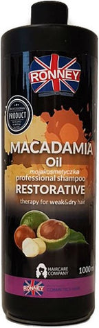 Ronney - Macadamia Oil Complex Professional Shampoo Restorative Strengthening Shampoo Macadamia 1000Ml - afbeelding 1