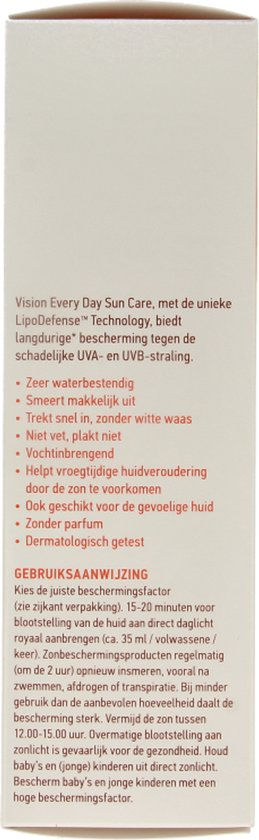Vision Every Day Sun Protection Zonnebrand - SPF 30 - 180 ml - afbeelding 12