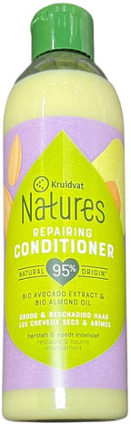 6 stuks Natures Repairing Conditioner 400 ml Advocado & Almond Oil - afbeelding 3