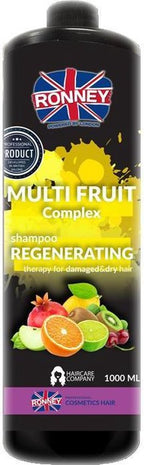 RONNEY Multi Fruit Complex Professional Shampoo Regenerating owocowy regenerujący szampon do włosów zniszczonych 1000ml - afbeelding 2