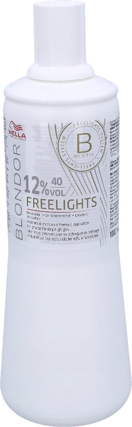 Oxiderende Haarverzorging Blondor Freelights 12% 40 Wella (1000 ml) - afbeelding 3