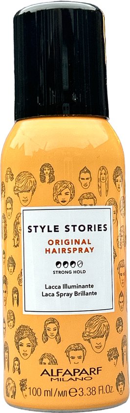 Alfaparf Style Stories Original Hairspray Strong Hold 100ml - 6 stuks - afbeelding 2