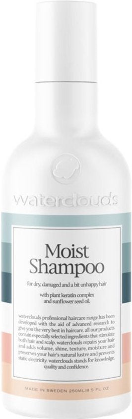 Waterclouds Moist Shampoo - 250 ml- Normale shampoo - Voor Alle haartypes - - afbeelding 2