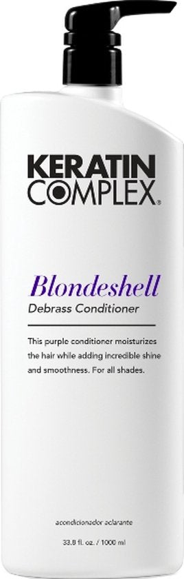 Keratin Complex Blondeshell Debrass Conditioner - 1000 ml- Zilvershampoo - Voor Blondines - - afbeelding 1