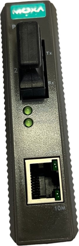 Moxa IMC-21-S-SC, 100 Mbit/s, 10/100Base-T(X), 100Base-FX, Bedraad, 40000 m, 1310 nm, -36 dBmW - afbeelding 3