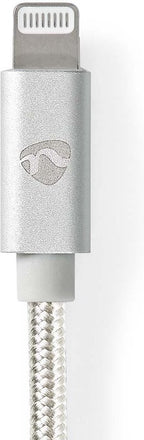 Nedis Lightning Kabel - USB 2.0 - Apple Lightning 8-Pins - USB-A Male - 480 Mbps - Verguld - 1.00 m - Rond - Gevlochten / Nylon - Aluminium - Cover Window Box - afbeelding 5