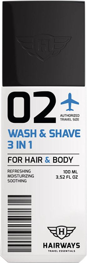 Hairways - 02 - Wash & Shave 3 In 1 - 100 ml - afbeelding 1