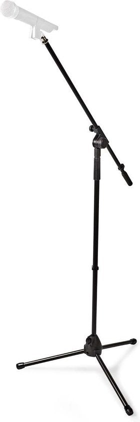 Microfoonstandaard - V-vorm - Hoogte bereik: 950-1650 mm - Maximale armlengte: 800 mm - ABS / Aluminium - Zwart - afbeelding 4