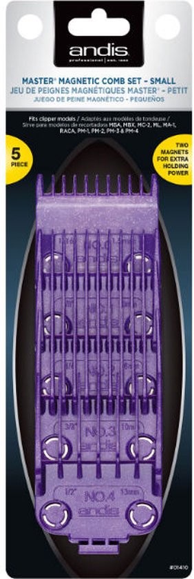 Andis Single Magnet Small Attachment Combs 5-kammen Set - afbeelding 4