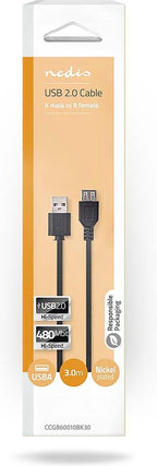 Nedis USB-kabel m USB 2.0 USB A - afbeelding 13