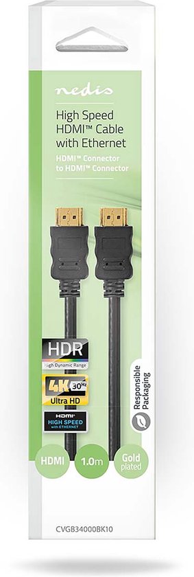 High Speed HDMIâ„¢-kabel met Ethernet | HDMIâ„¢-connector - HDMIâ„¢-connector | 3,0 m | - afbeelding 41